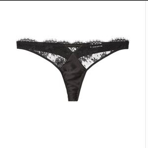 Fleur du Mal Black Lace Thong - Frankie Lace Thong